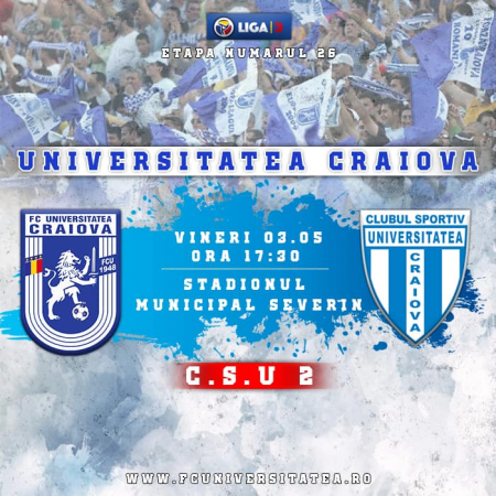 LIVE FC Universitatea - CSU2